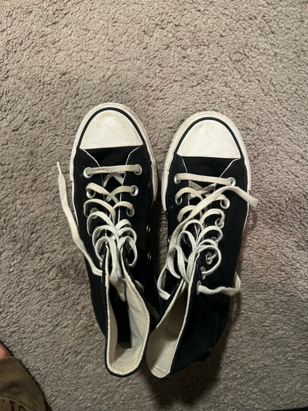 Converse Black and White High-Top Sneakers